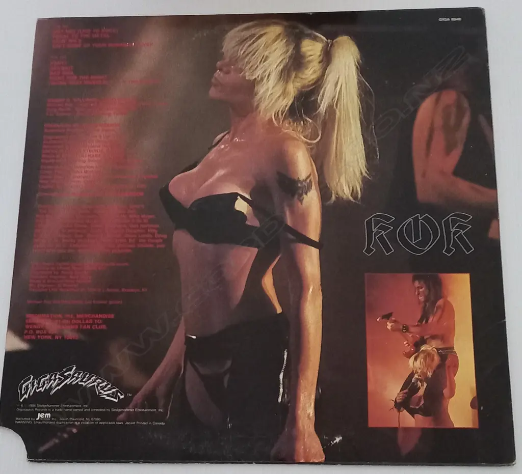 Wendy O. Williams, Kommander Of Kaos Image 1++